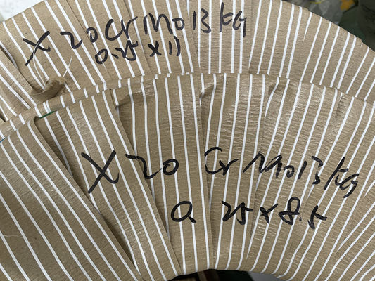 نوار شکاف فولادی ضد زنگ X20CrMo13 در سیم پیچ EN 1.4120